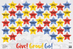 Give, Grow, Go poster